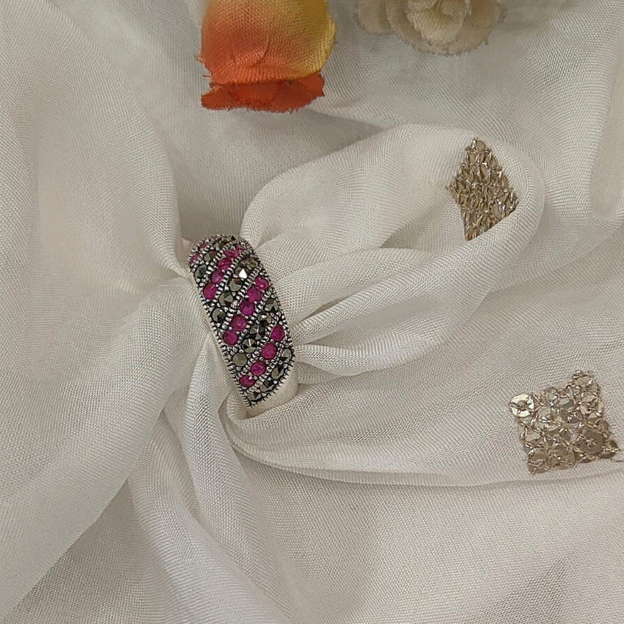 Marcasite Pink Band 